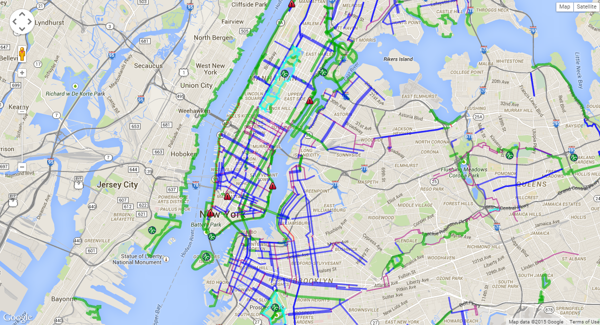 NYC Bike Maps New York City's Bicycle Paths, Bike Lanes & Greenways